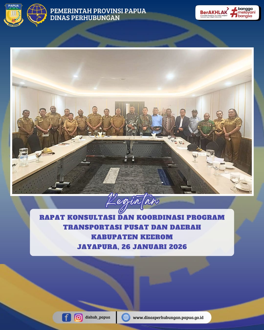 Rapat Konsultasi dan Koordinasi Terkait Transportasi di Kabupaten Keerom