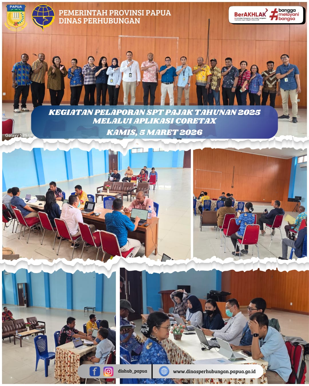 Pelaporan pajak SPT Tahun 2025 , Kamis / 05 Maret 2026